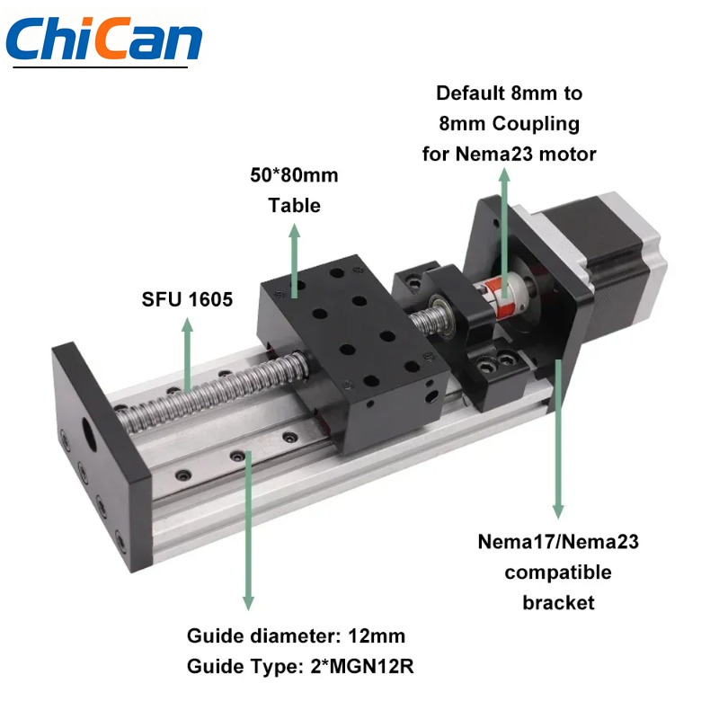 Linear Guide Rail - 【specialized】CNC Ball Screw Linear Rail Motor