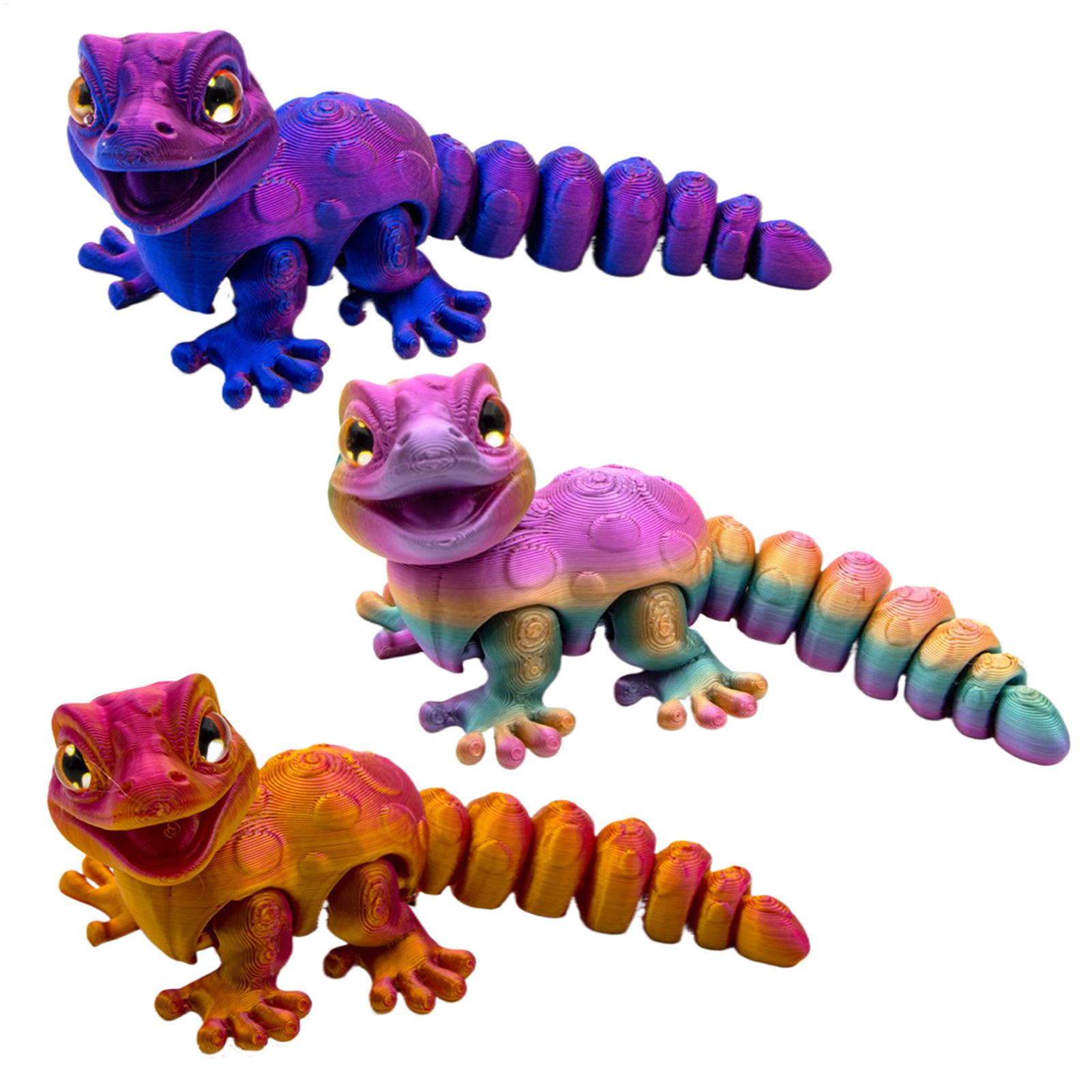 3D Printing Lizard - 3D Printed Gecko Figurine Lizard Reptile