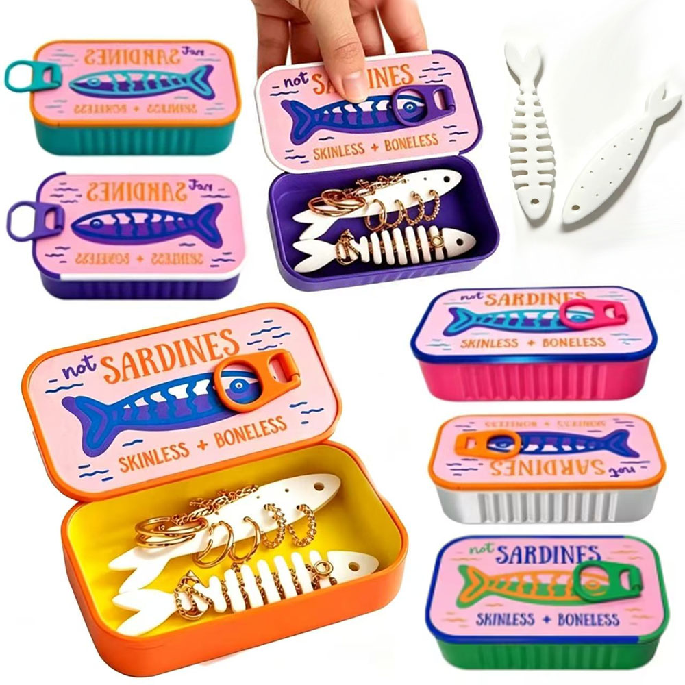 3D Printing Jewellery - Sardine Tin Jewelry Box 3D Printed