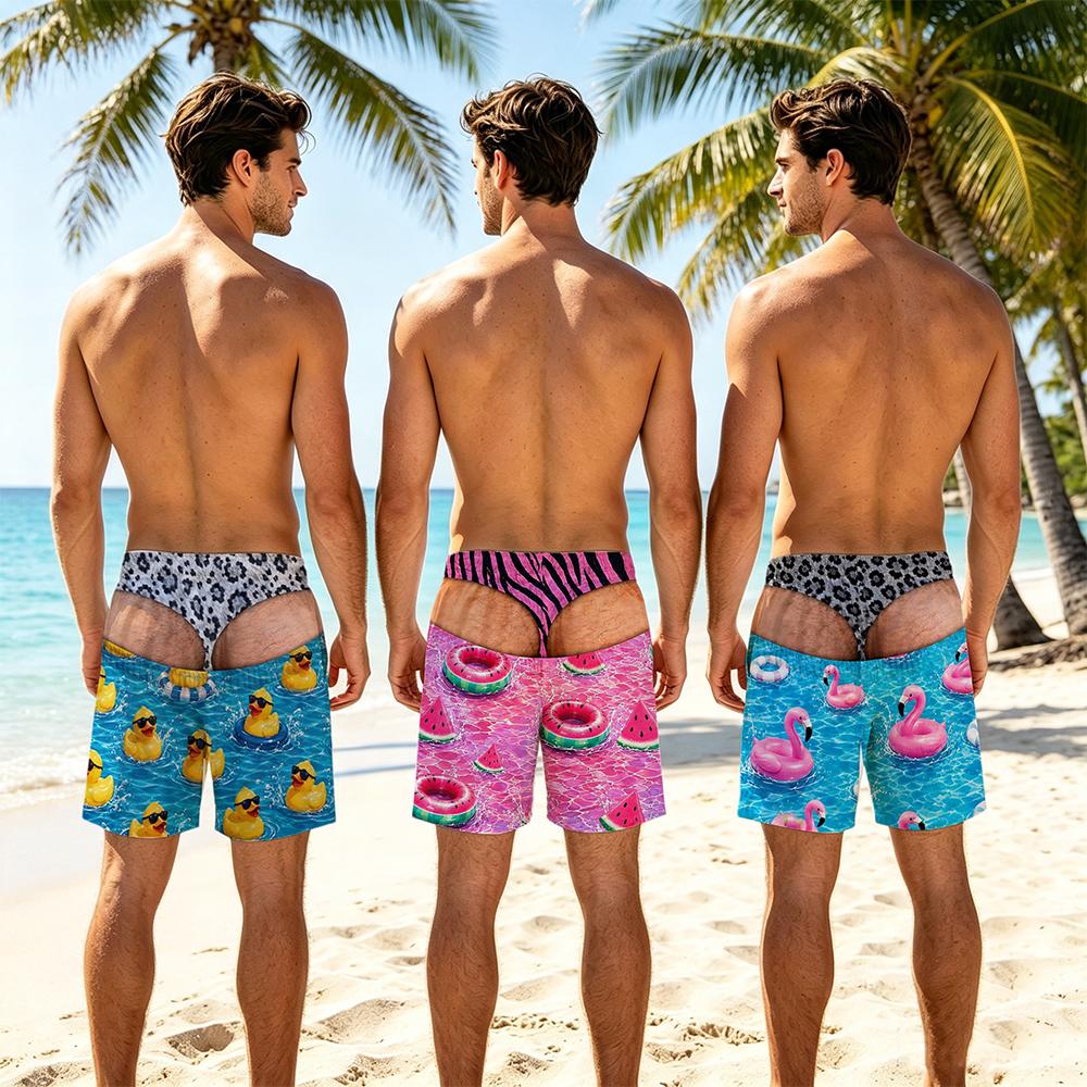 3D Printing Viral - Men Fun Beach Party Swim Trunks