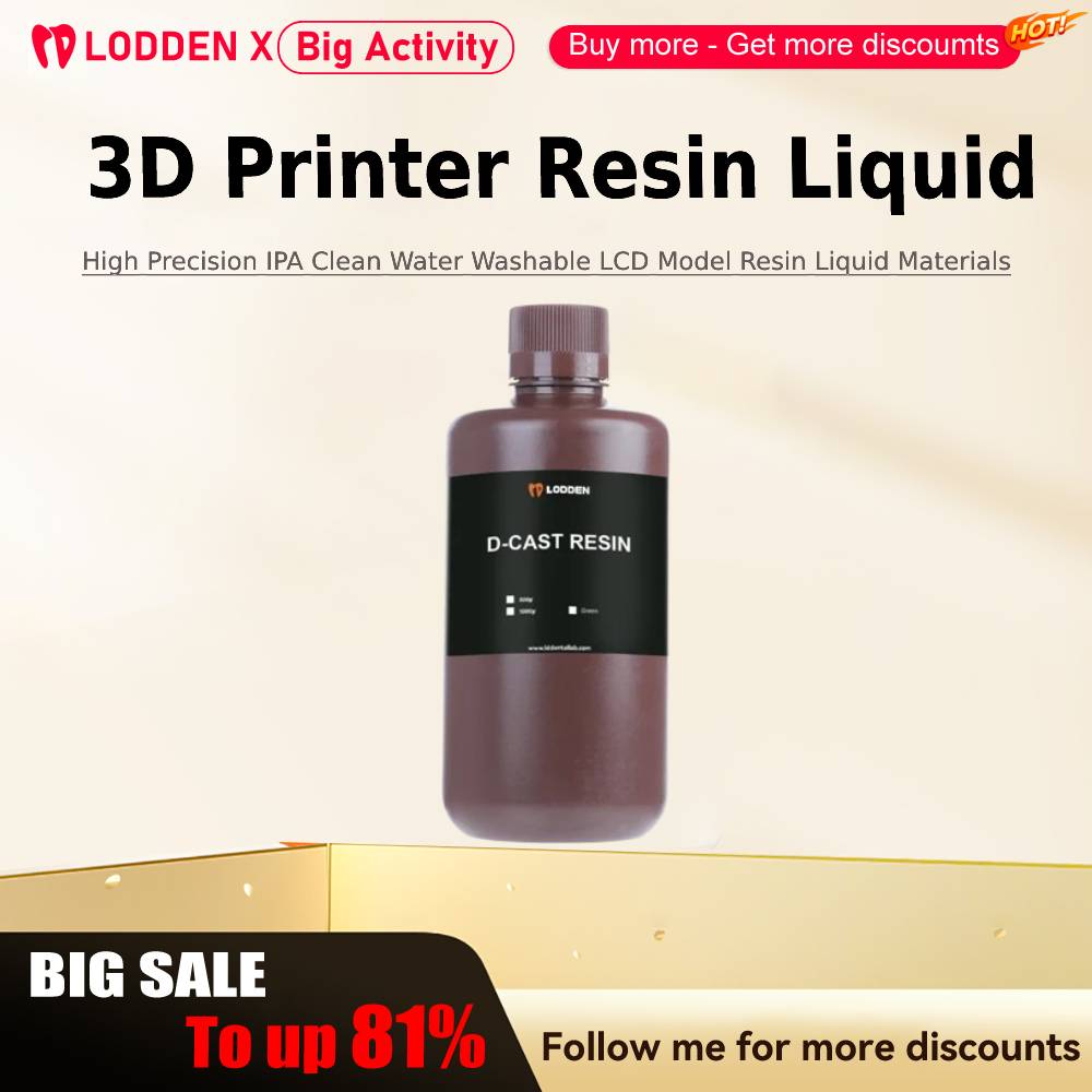 3D Printing Maker - Lodden 3D Printer Resin Liquid 385/405nm