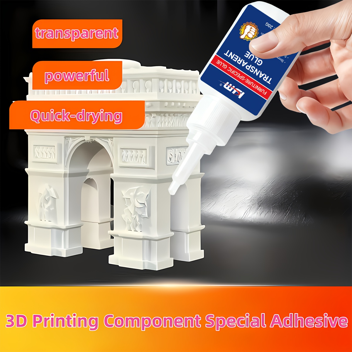 3D Printing X Axis - Quick Dry Transparent Adhesive For 3D