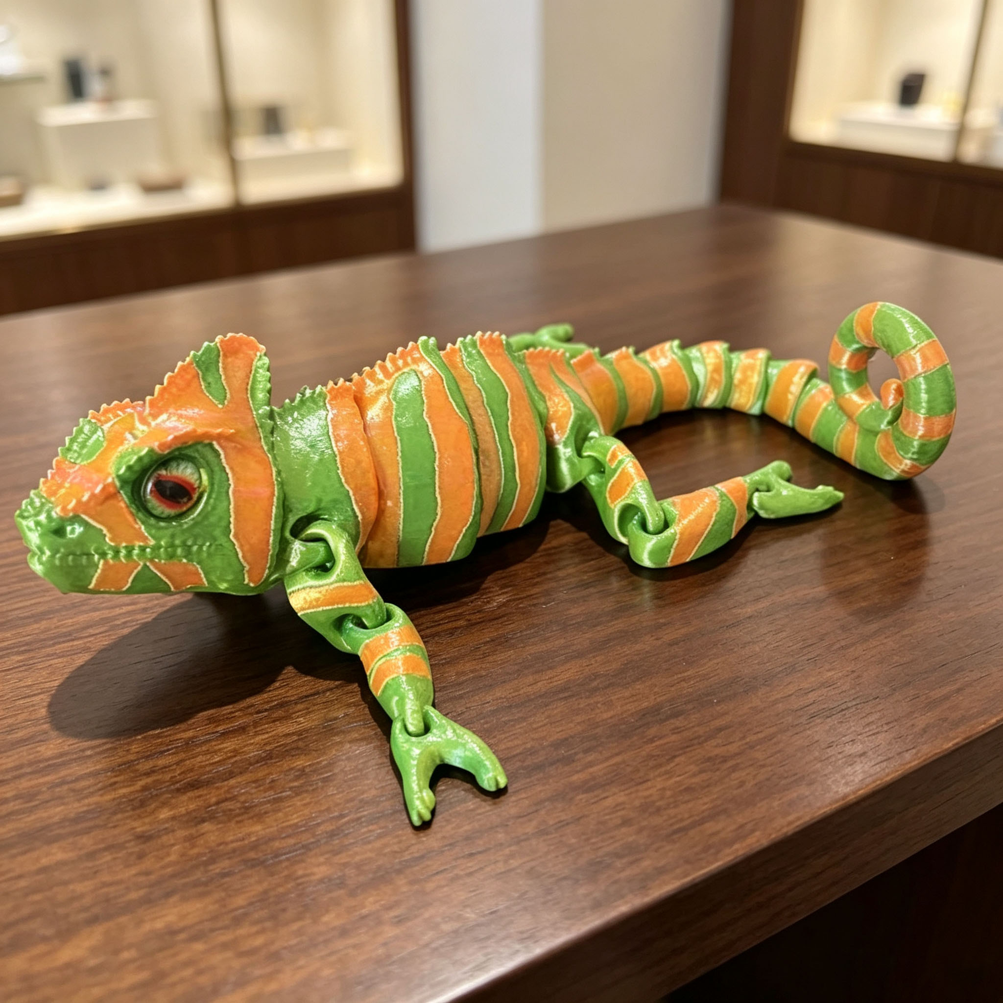 3D Printing Lizard - Movable Joint 3D Printed Chameleon Lizard