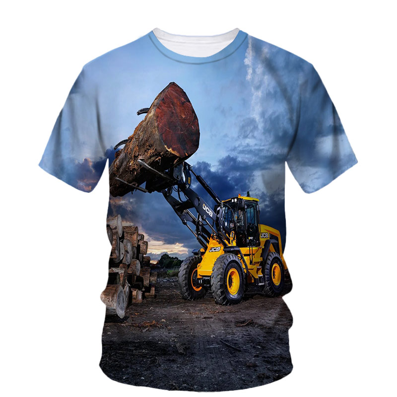 3D Printing Excavator - Summer Hip Hop Logging Excavator Graphic