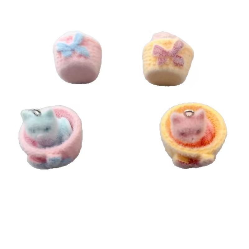 4pcs 3D plush resin cat pendan - đánh giá và giá 3D Printing Earrings
