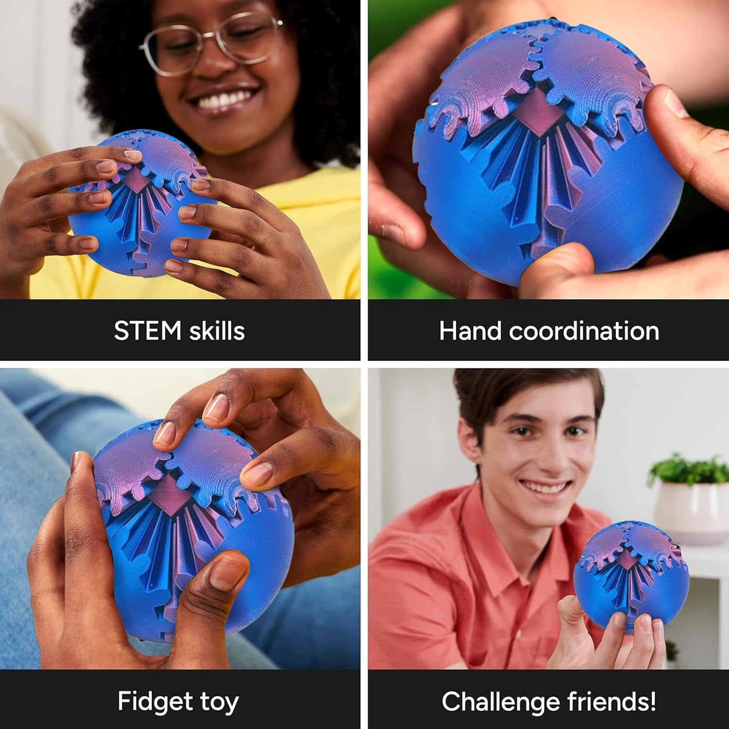 Gear Ball 3D Printed Fidget To - đánh giá và giá 3D Printing Table
