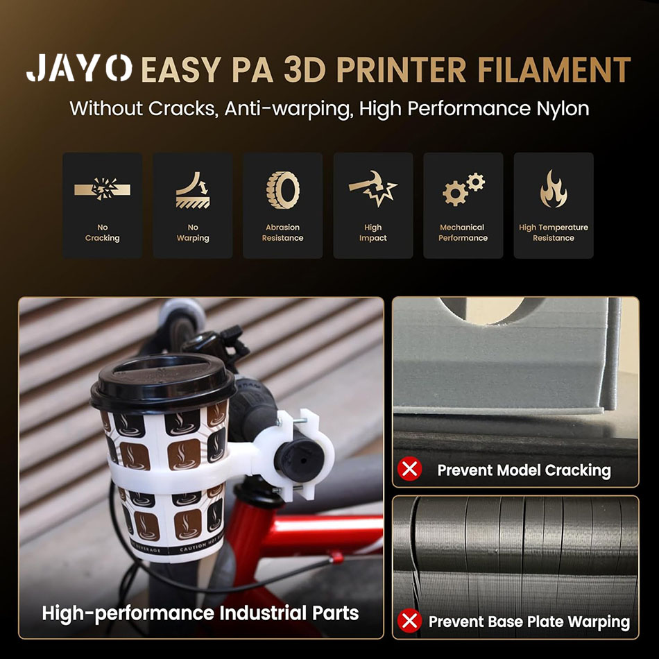 JAYO Easy PA Filament 1.75mm N - đánh giá và giá 3D Printing Fdm