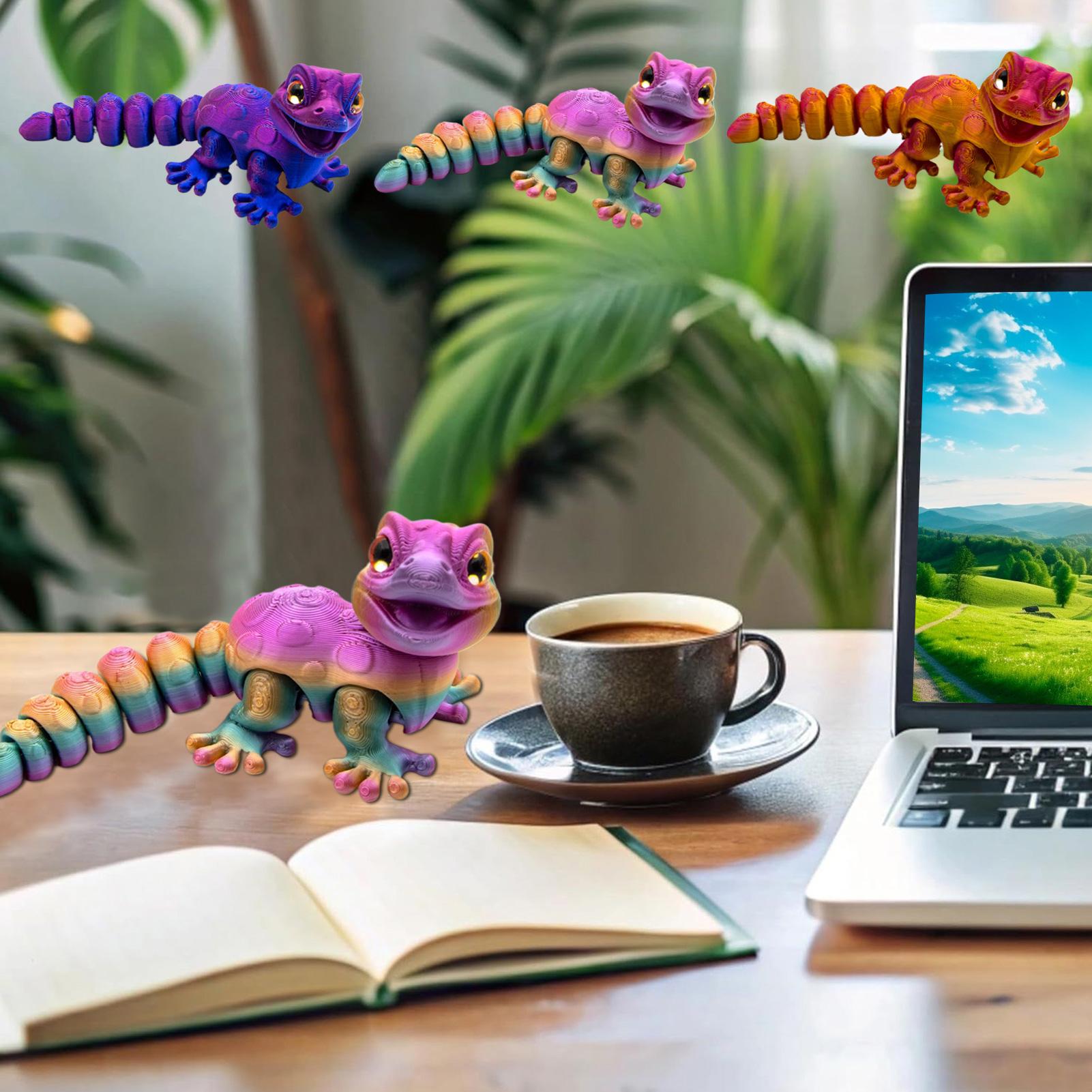 3D Printed Gecko Figurine Liza - đánh giá và giá 3D Printing Lizard