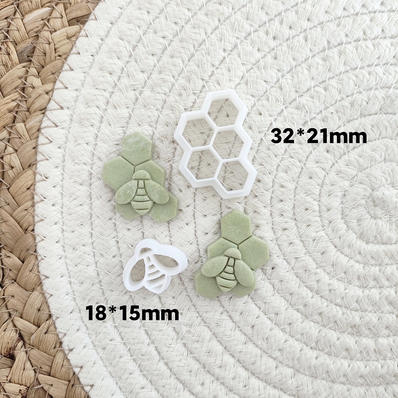 3D Bee Honeycomb Earring Cutti - đánh giá và giá 3D Printing Earrings