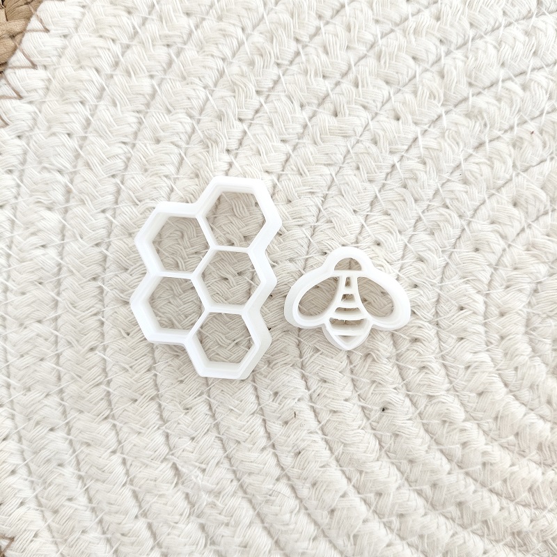 3D Bee Honeycomb Earring Cutti - đánh giá và giá 3D Printing Earrings