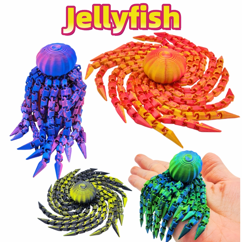 3/5 Pcs Jellyfish Model, Reali - đánh giá và giá 3D Printing Lizard