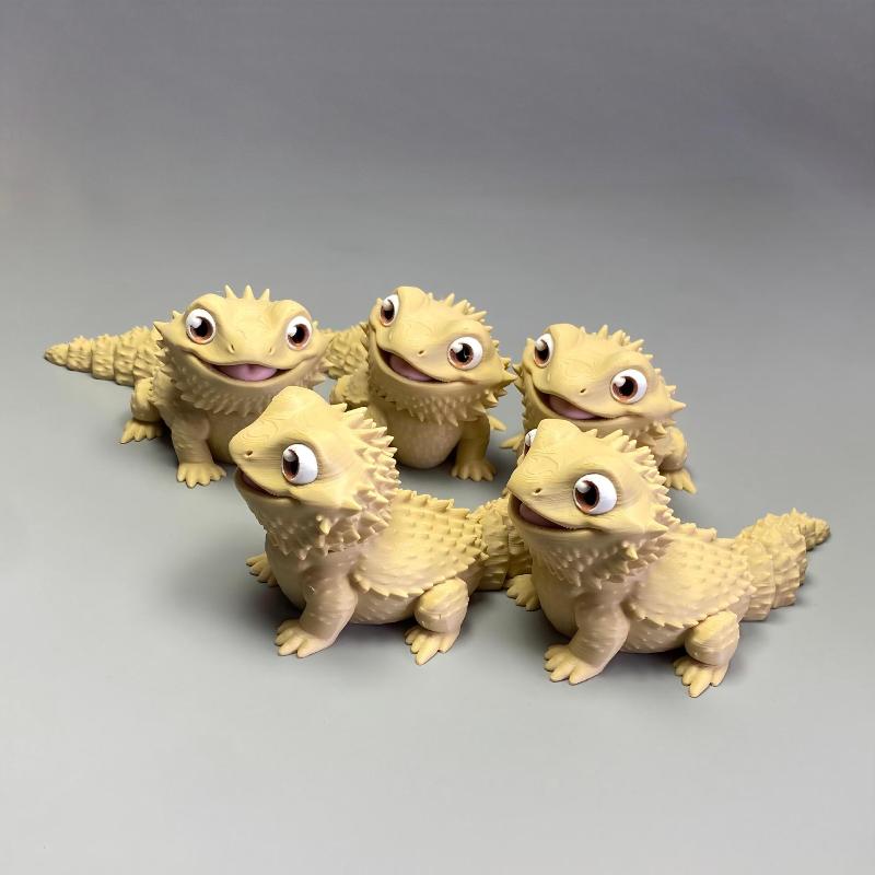 3D Printed Cute Bearded Dragon - đánh giá và giá 3D Printing Lizard