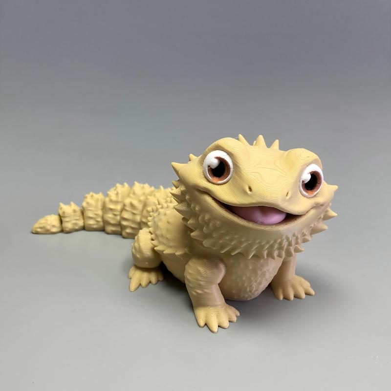 3D Printed Cute Bearded Dragon - đánh giá và giá 3D Printing Lizard