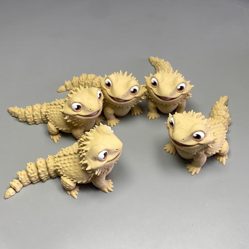 3D Printed Cute Bearded Dragon - đánh giá và giá 3D Printing Lizard