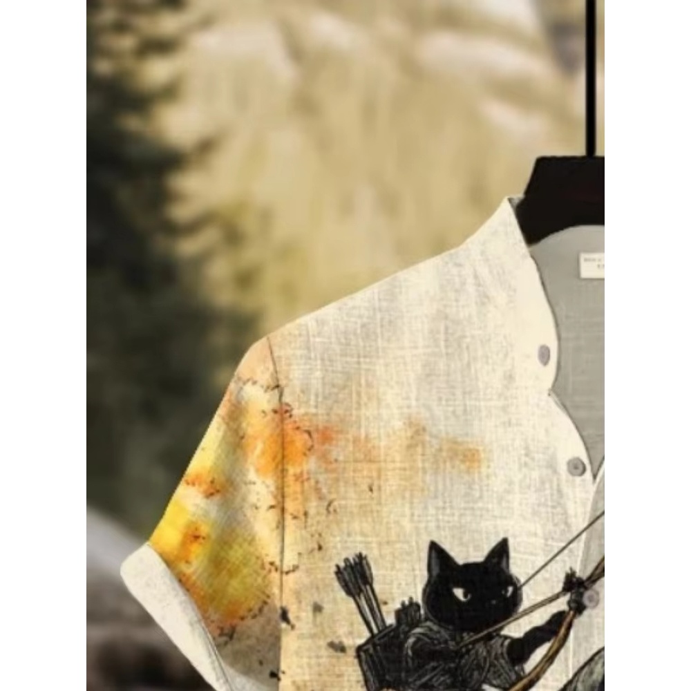 Men's Shirt Cartoon Cat Dinosa - đánh giá và giá 3D Printing Cancer