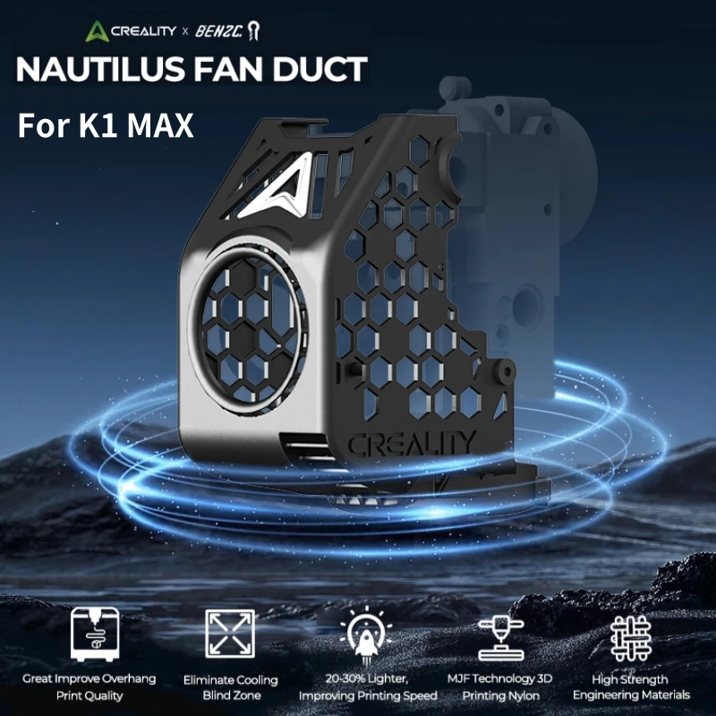 Creality X BEN2C Nautilus Fan  - đánh giá và giá 3D Printing Overhangs