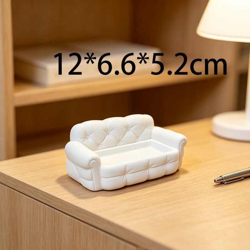 3D Printed Mini White Sofa Jew - đánh giá và giá 3D Printing Earrings