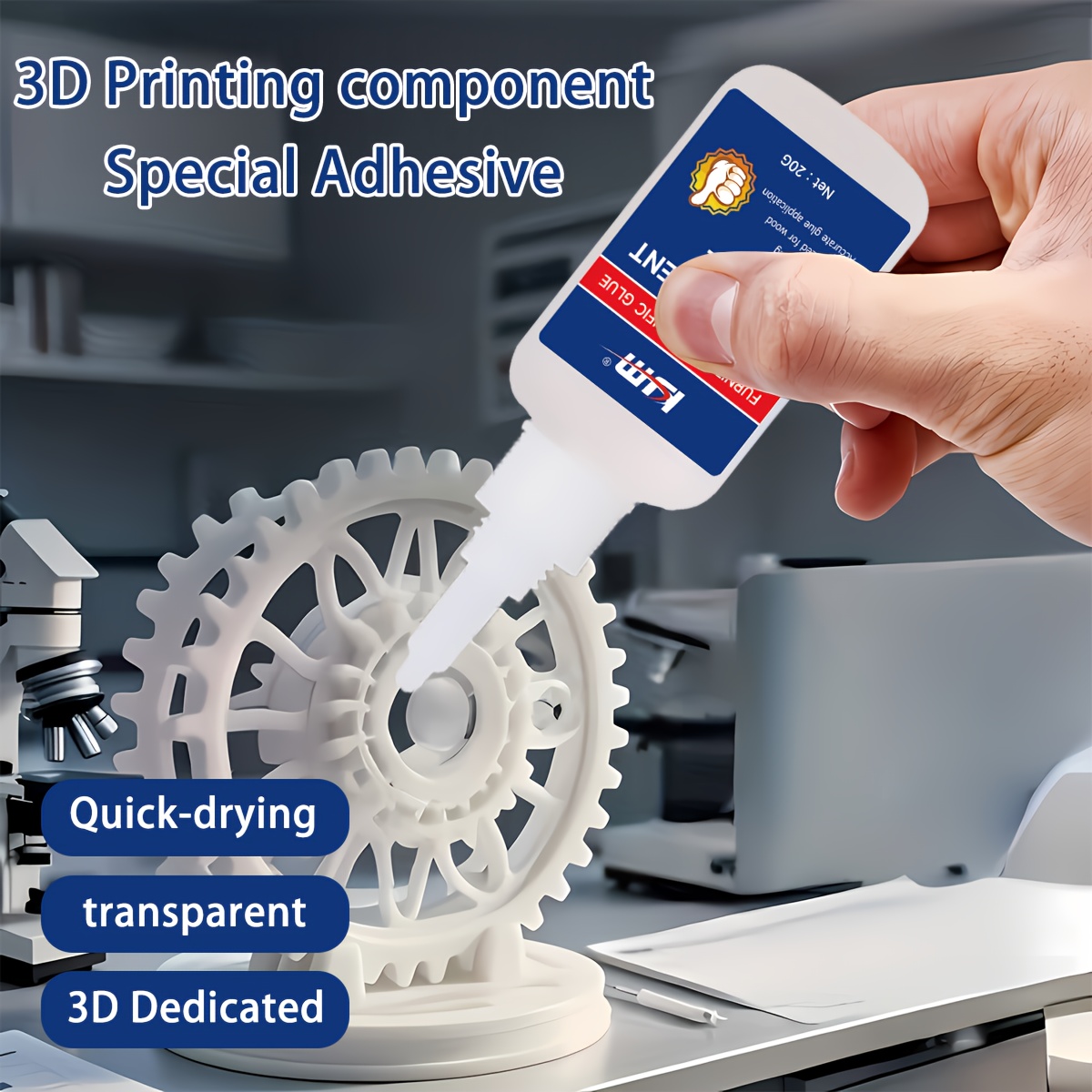 Quick Dry Transparent Adhesive - đánh giá và giá 3D Printing X Axis