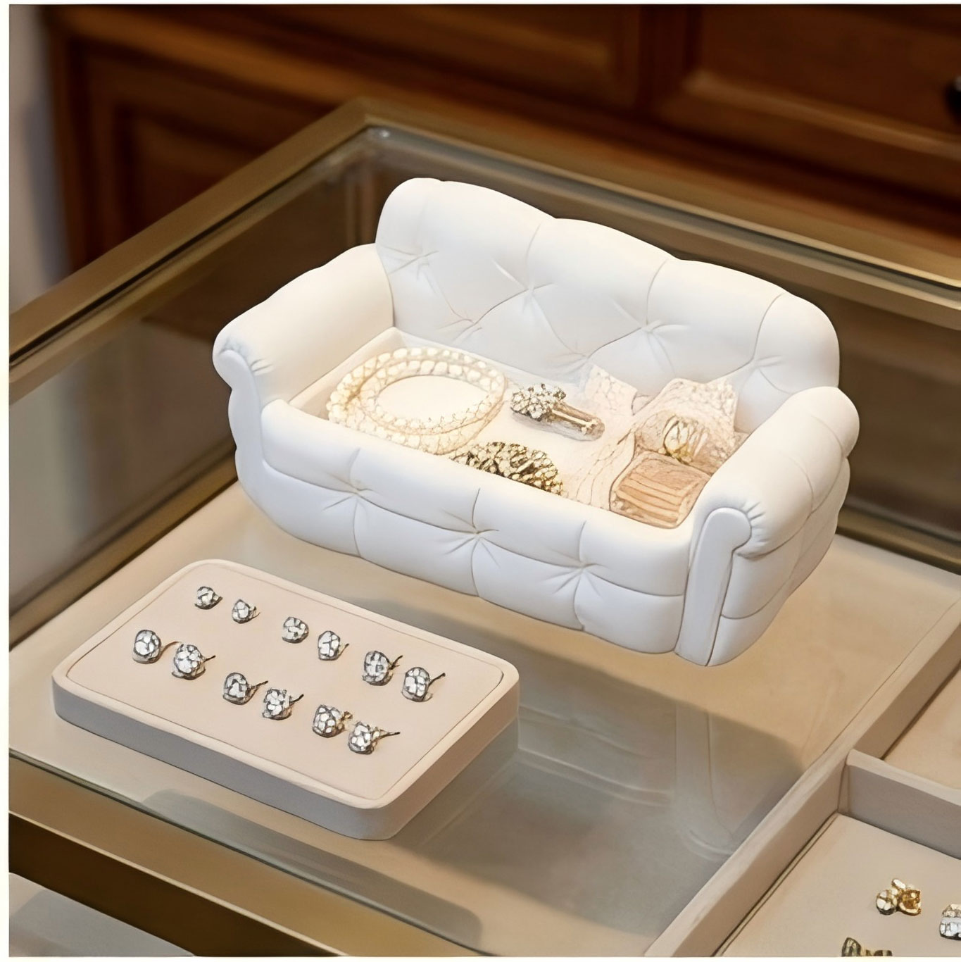 Mini Sofa Jewelry Storage Tray - đánh giá và giá 3D Printing Earrings