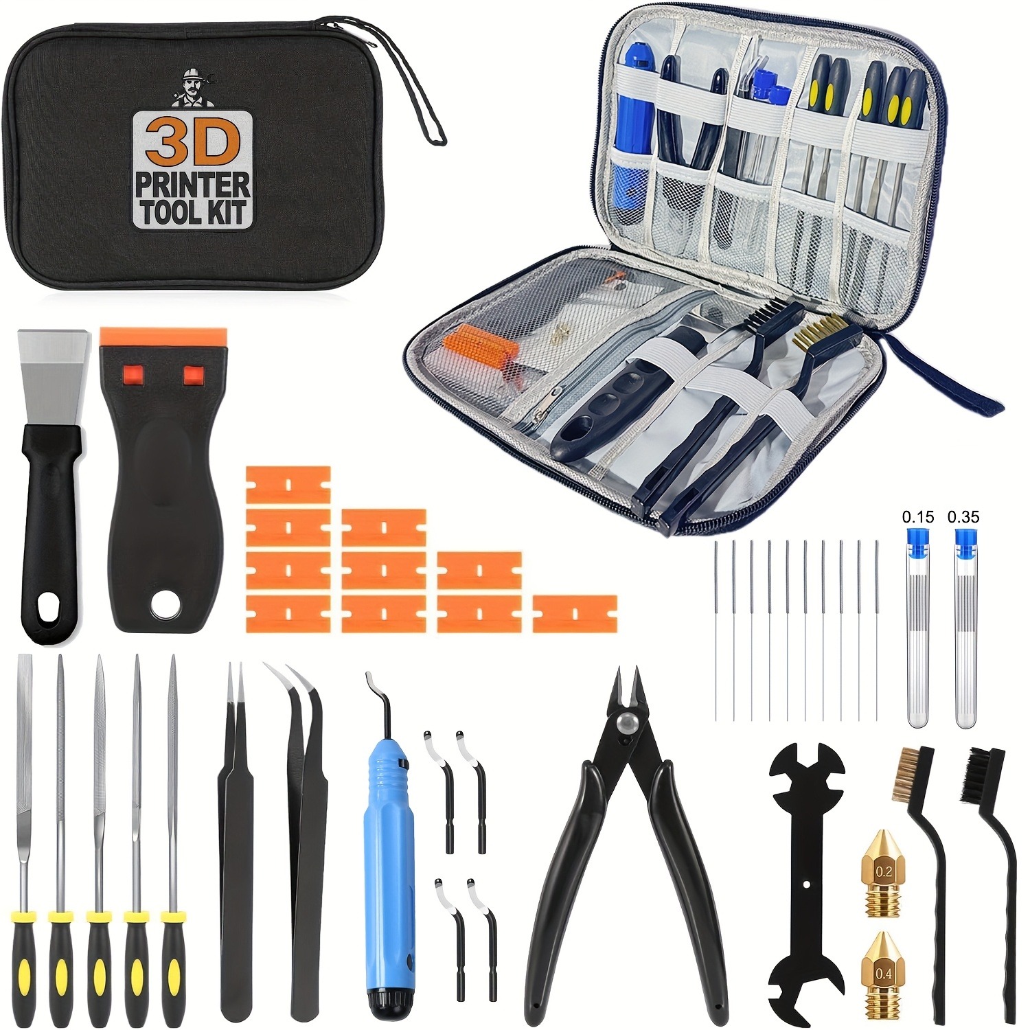 3D Printer Tools Kit, 33pcs 3D - đánh giá và giá 3D Print Removal Tool