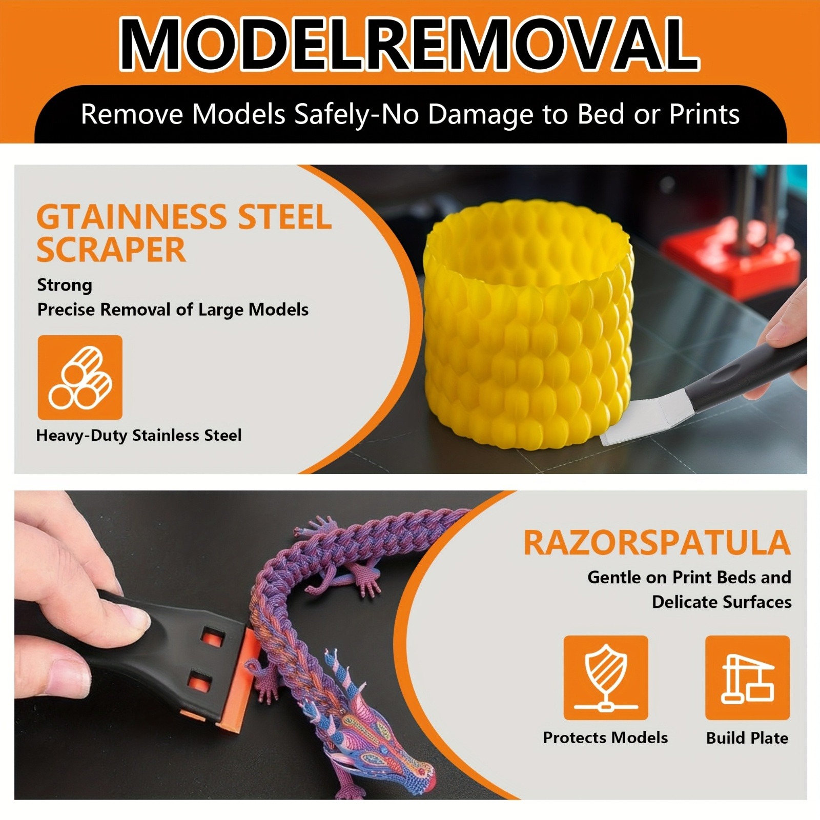 3D Printer Tools Kit, 33pcs 3D - đánh giá và giá 3D Print Removal Tool