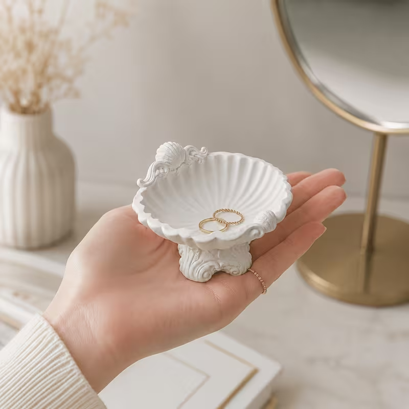 Vintage Baroque Shell Shape 3D - đánh giá và giá 3D Printing Earrings