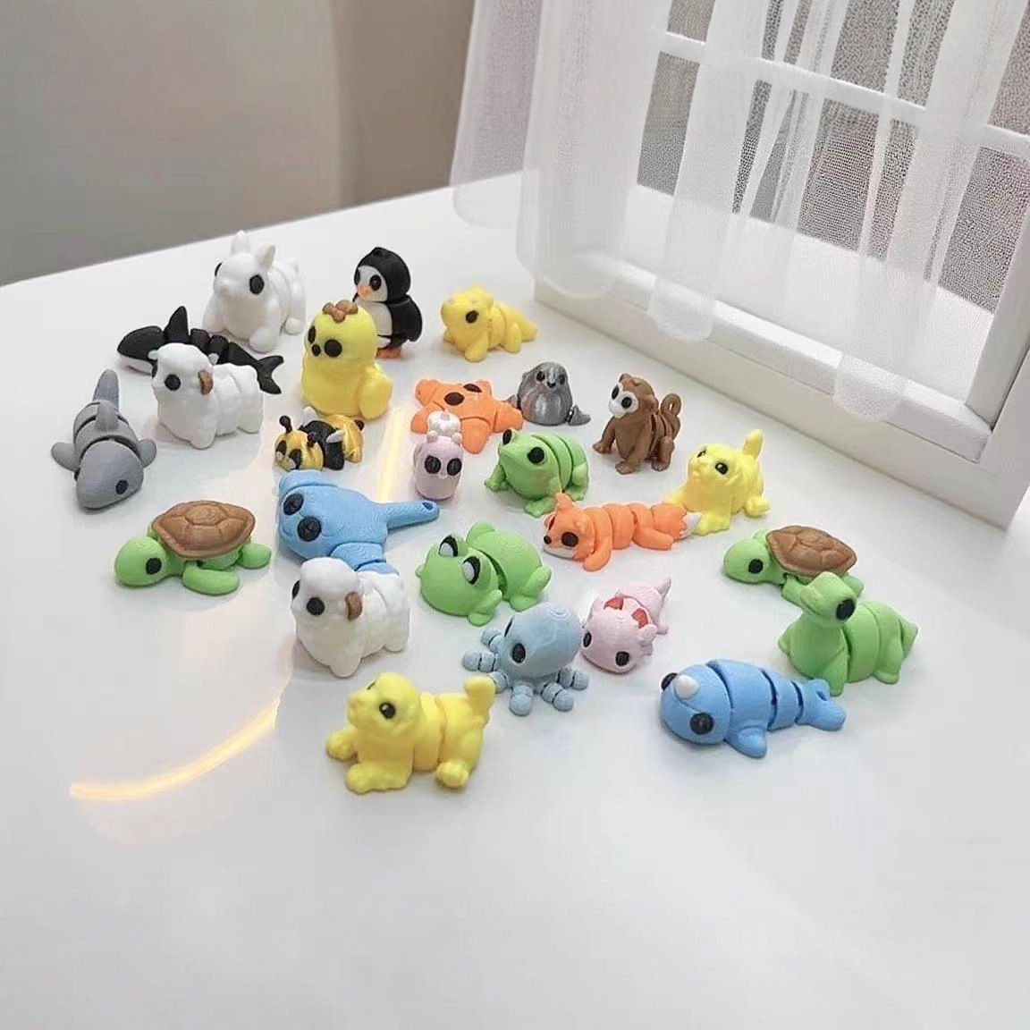 10-50Pcs 3D Printed Colorful M - đánh giá và giá 3D Printing Lizard