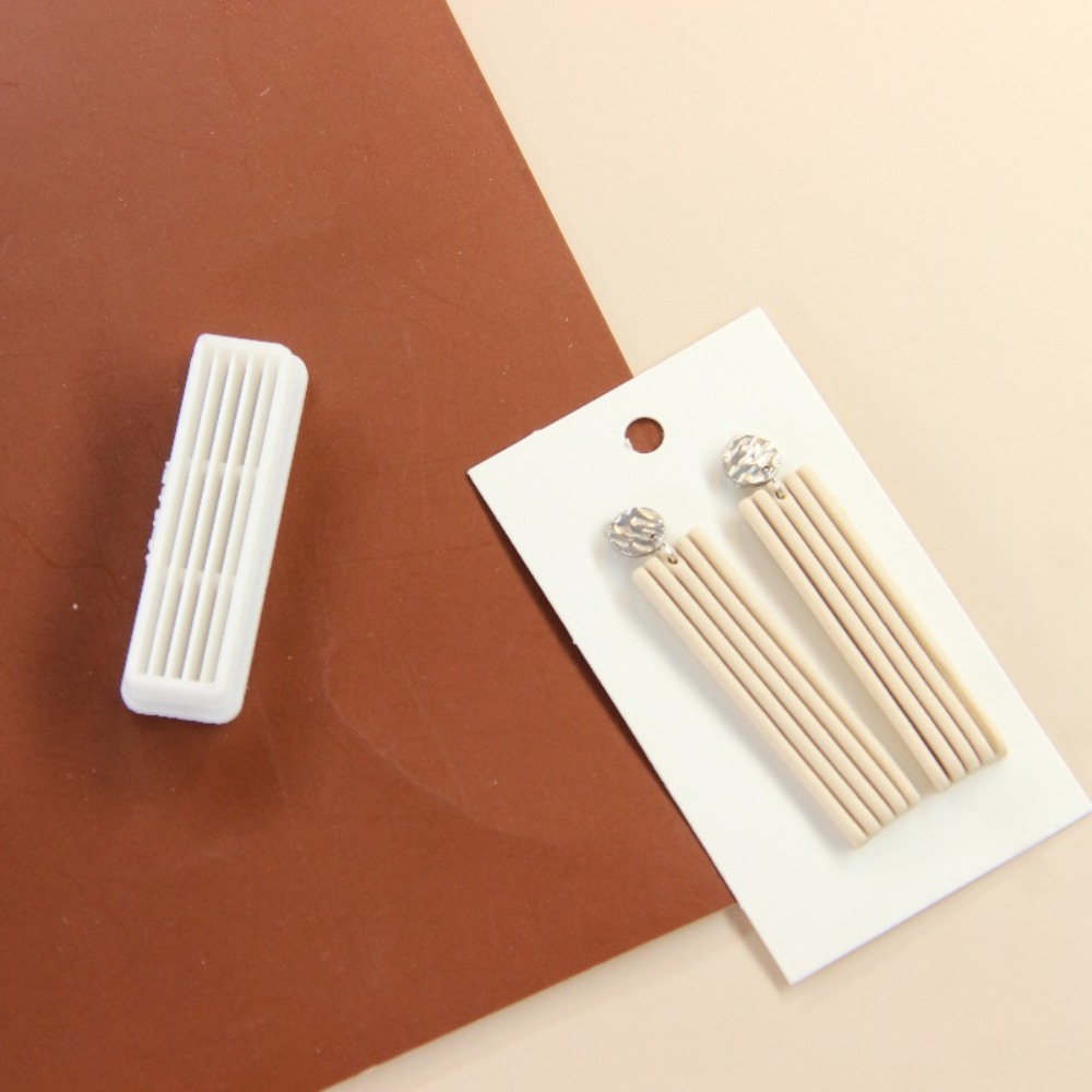 4Pcs Geometric Tassel Polymer  - đánh giá và giá 3D Printing Earrings