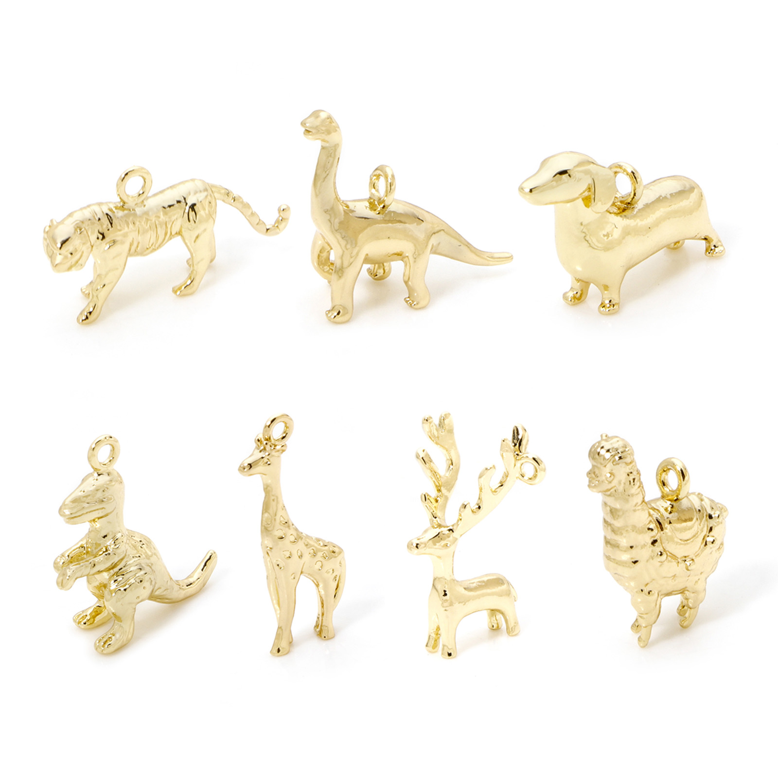 2pcs Animal Brass Charms 18k G - đánh giá và giá 3D Printing Jewellery