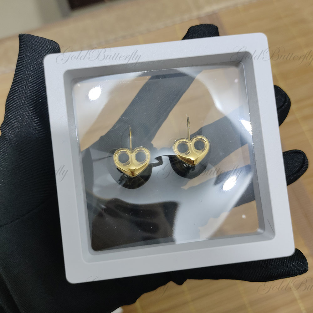 GoldButterfly Custom Heart Ear - đánh giá và giá 3D Printing Earrings