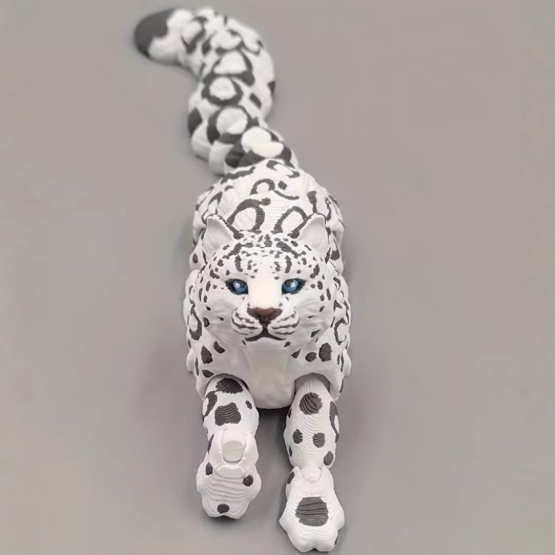 3D Printed Snow Leopard Model  - đánh giá và giá 3D Printing Lizard