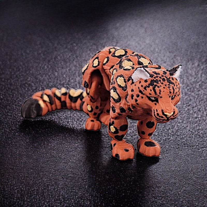 3D Printed Snow Leopard Model  - đánh giá và giá 3D Printing Lizard