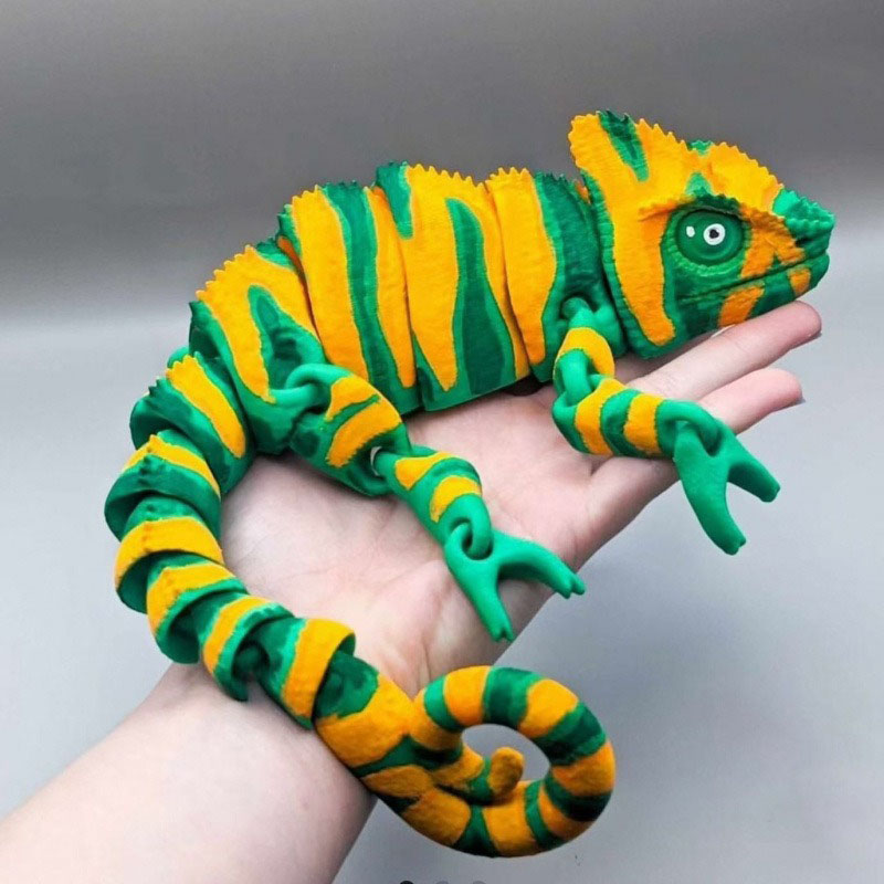 Movable Joint 3D Printed Chame - đánh giá và giá 3D Printing Lizard