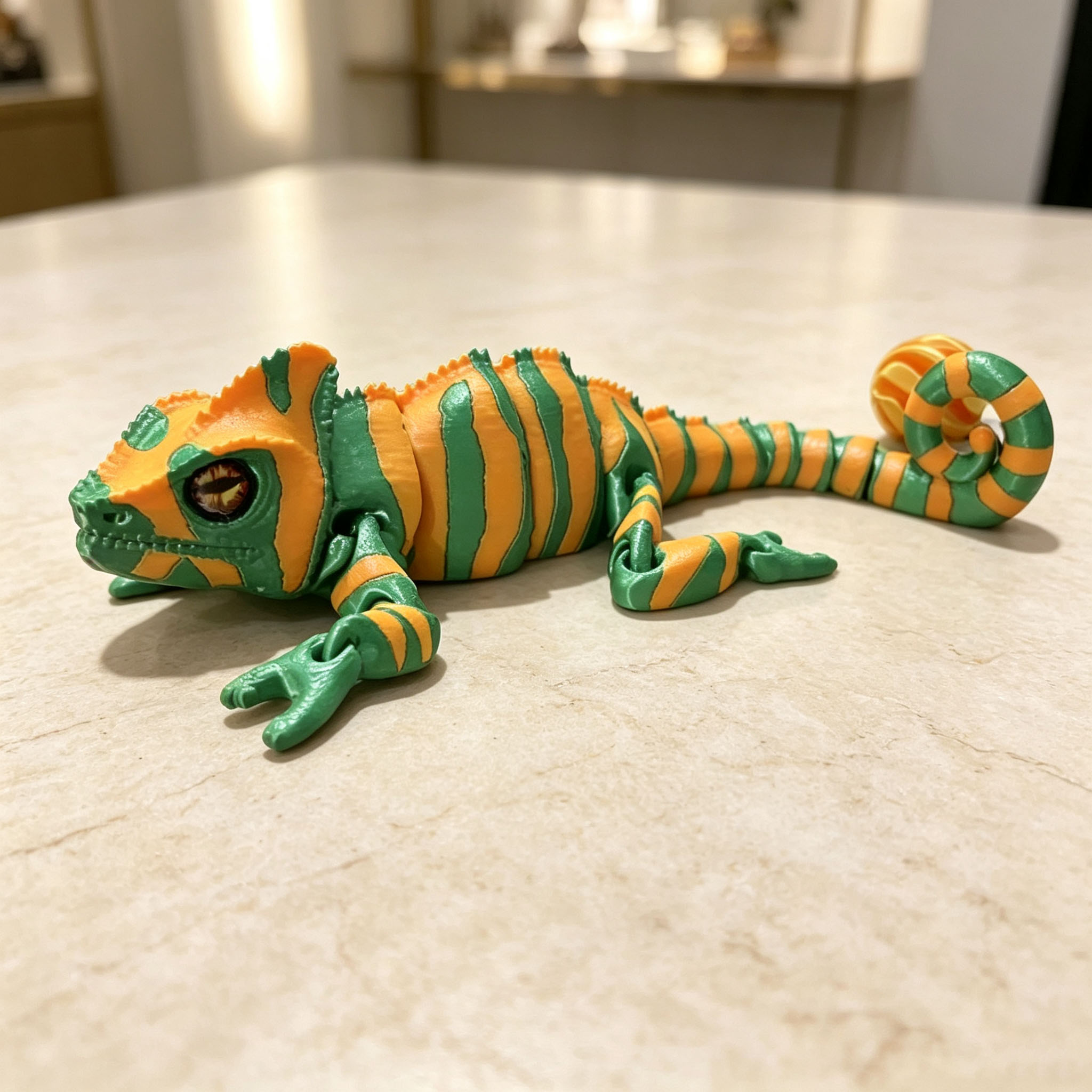 Movable Joint 3D Printed Chame - đánh giá và giá 3D Printing Lizard