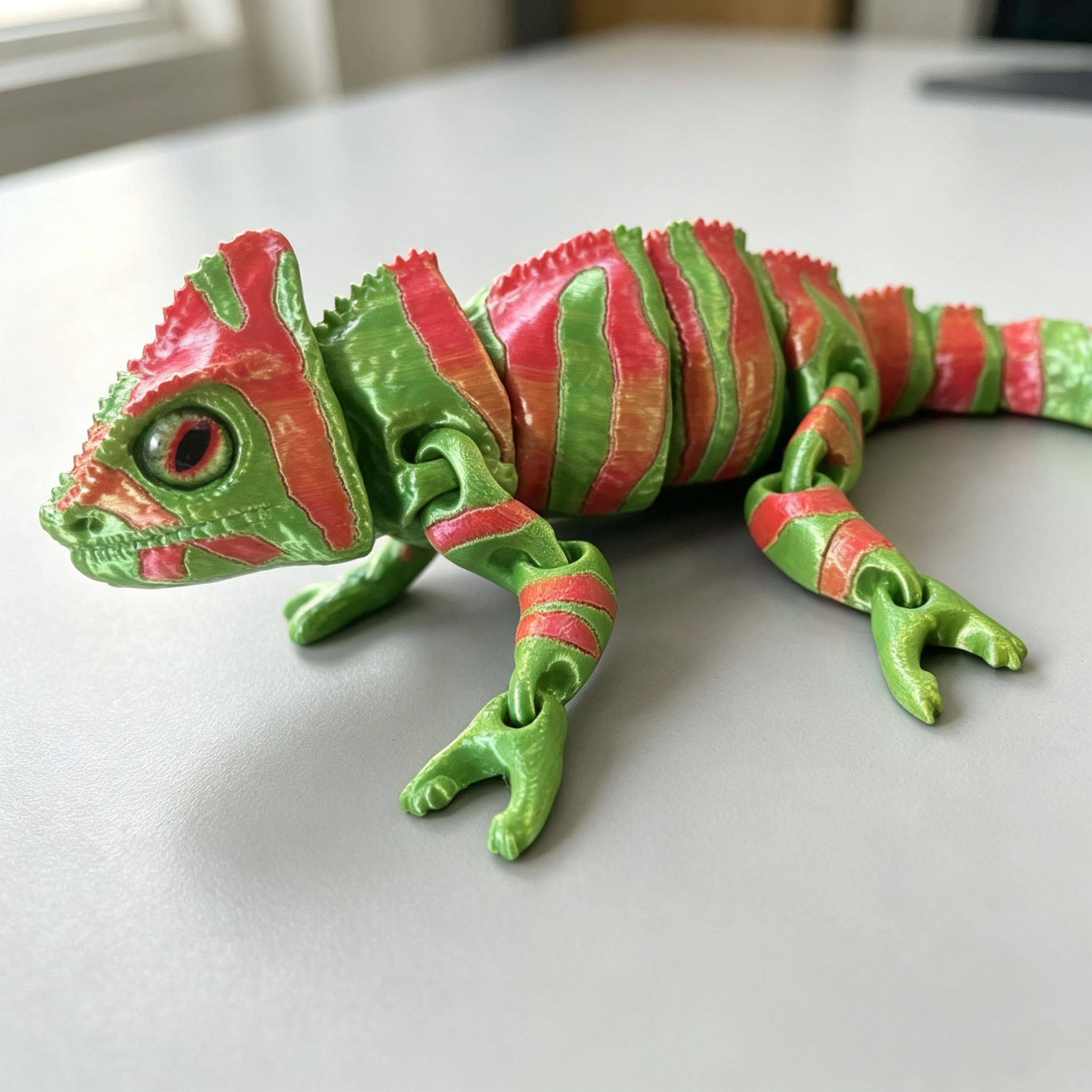 Movable Joint 3D Printed Chame - đánh giá và giá 3D Printing Lizard