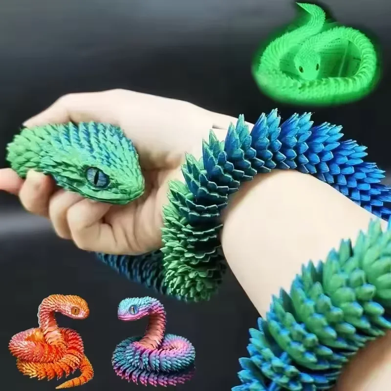 3D Printed Snake Movable Joint - đánh giá và giá 3D Printing Figure