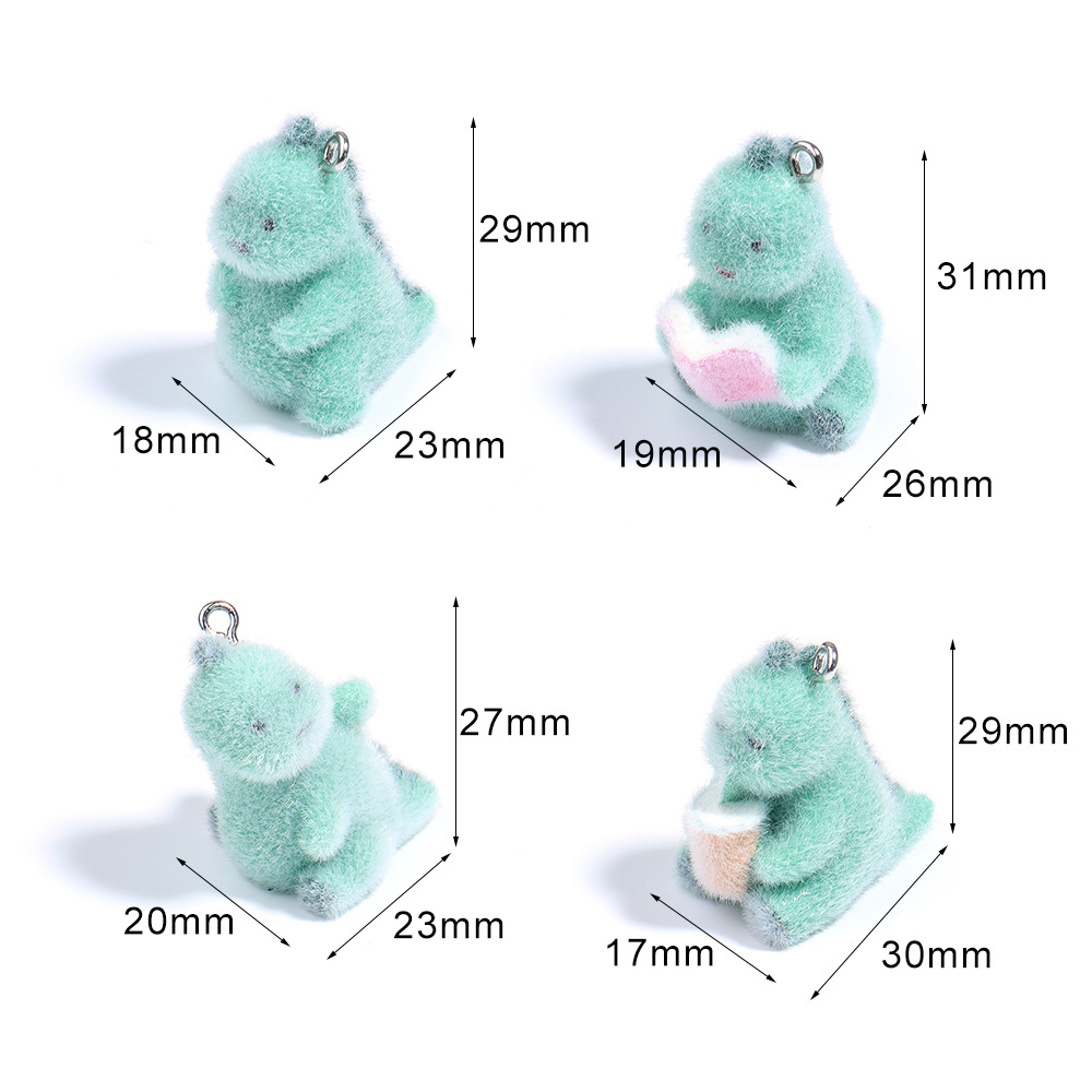 4Pcs 3D Mini Dinosaur Pendant  - đánh giá và giá 3D Printing Earrings