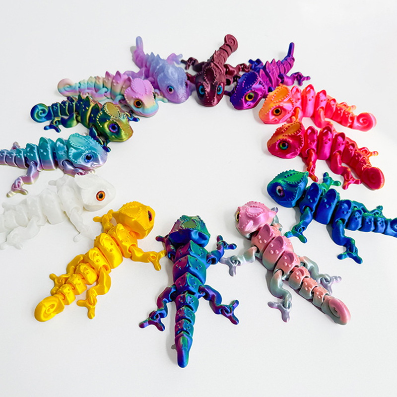 New 3D Printing Chameleon Figu - đánh giá và giá 3D Printing Lizard