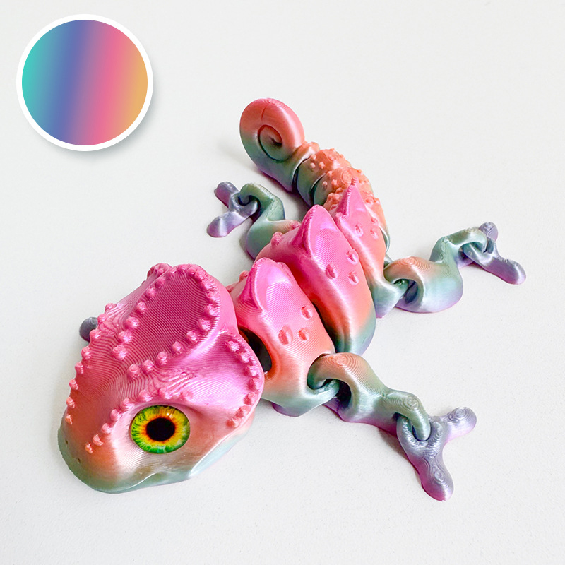 New 3D Printing Chameleon Figu - đánh giá và giá 3D Printing Lizard