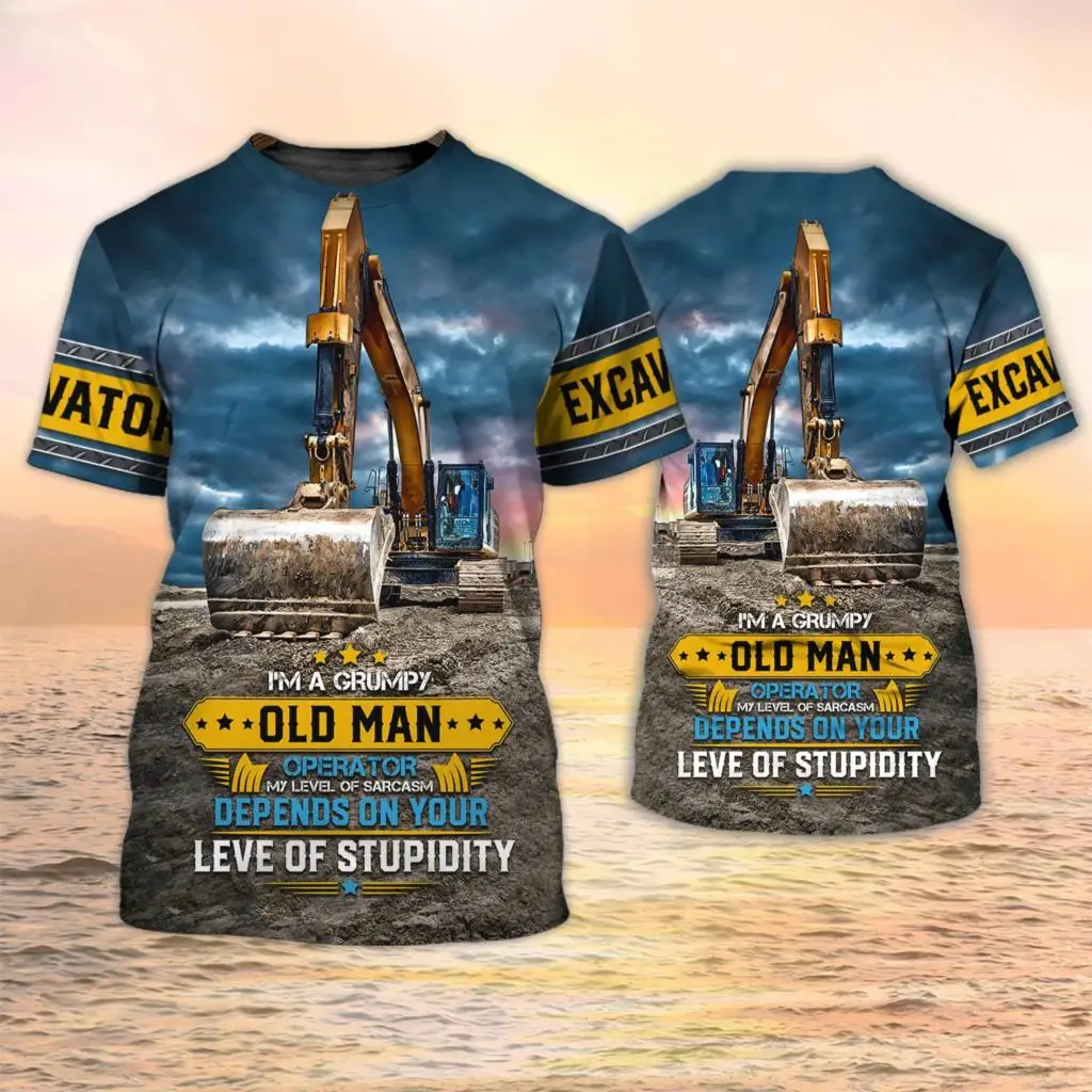 Excavator TShirts Heavy Equipm - đánh giá và giá 3D Printing Excavator