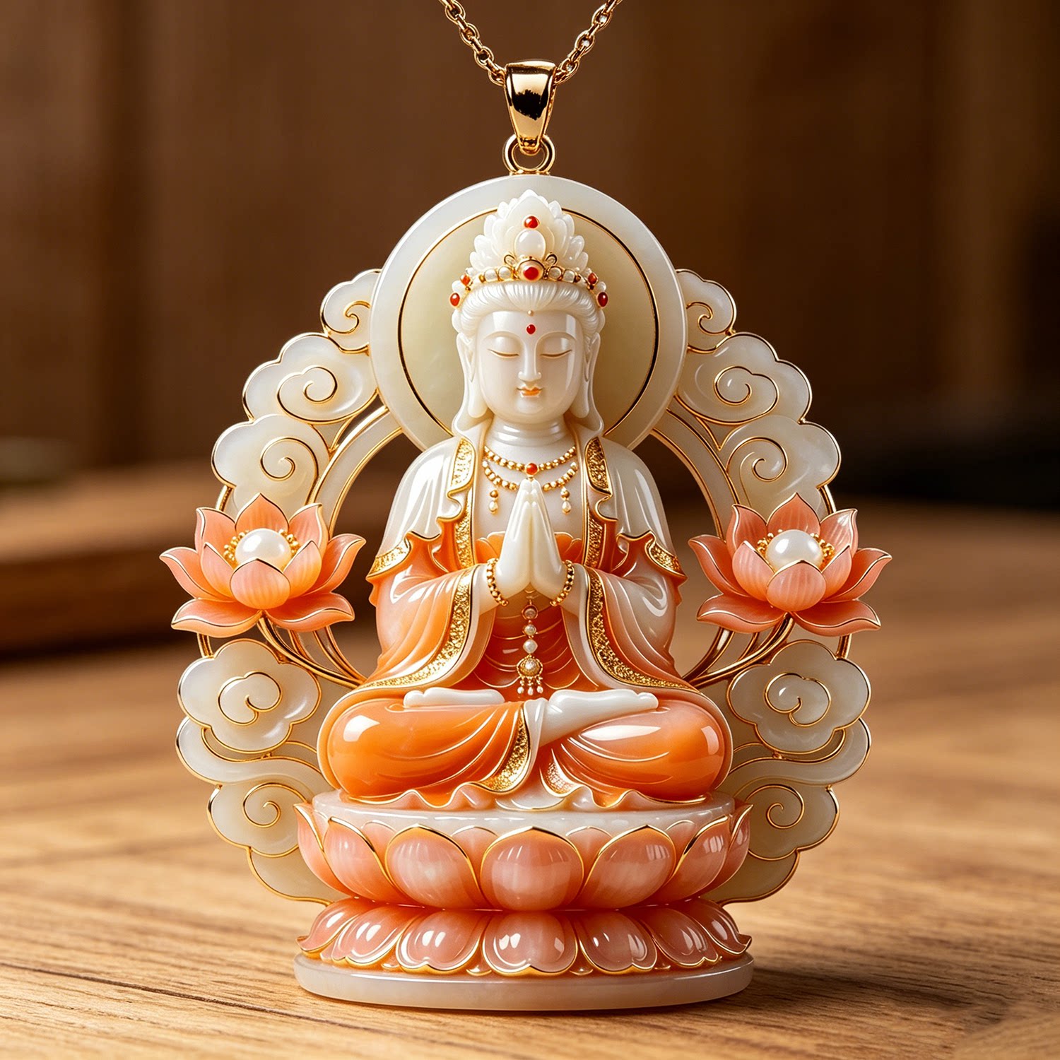 3D Embossed Guanyin Bodhisattv - đánh giá và giá 3D Printing Jewellery