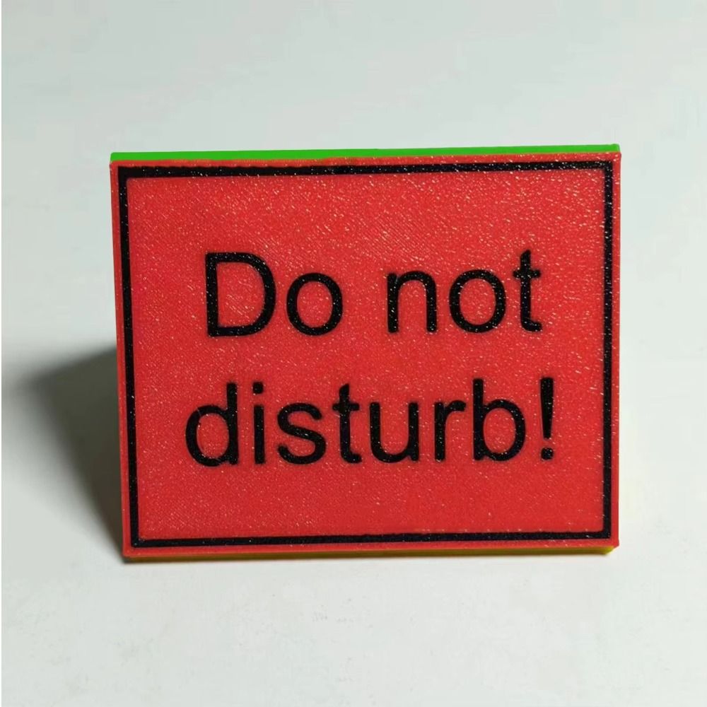 3-Sided Do Not Disturb Table S - đánh giá và giá 3D Printing Table
