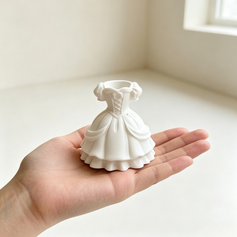 3D Printed White Princess Loli - đánh giá và giá 3D Printing Vase