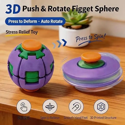 3D Printed Viral Fidget Spinne - đánh giá và giá 3D Printing Viral