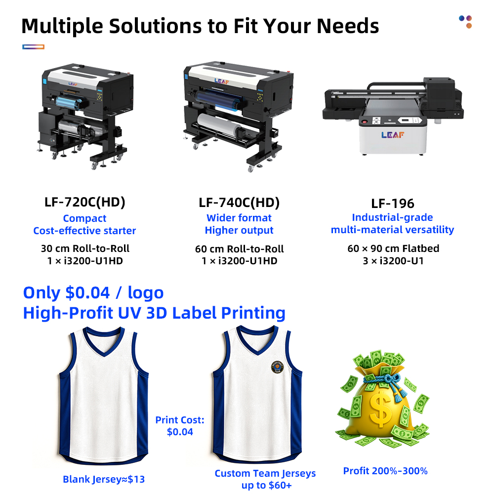LEAF UV DTF Label Printer I320 - đánh giá và giá 3D Printing Logo