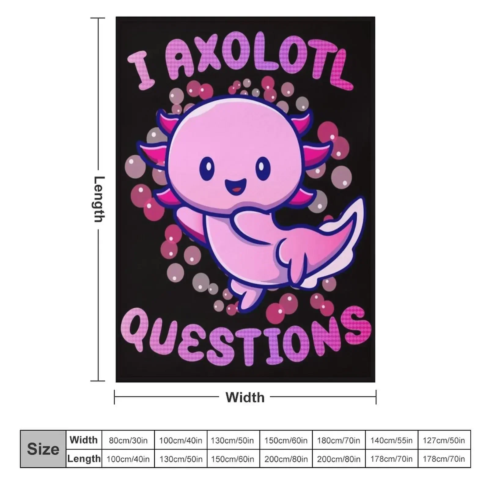i axolotl questions Throw Blan - đánh giá và giá 3D Printing Questions